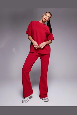ASOS – Ausgestellte Jogginghose aus Interlock-Stoff in , Kombiteil