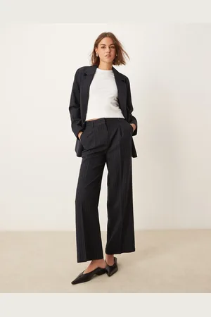 New Look – Elegante Hose in mit Nadelstreifen und weitem Bein, Kombiteil