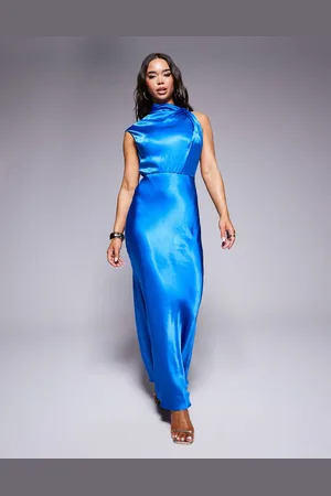 Forever New – Hochgeschlossenes Maxikleid aus Satin in