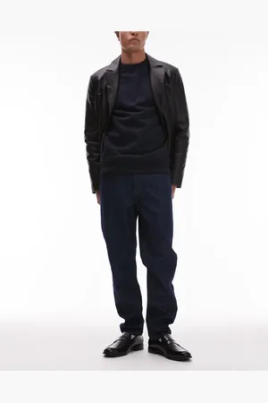 Topman – Schmal zulaufende Jeans ohne Stretch in Raw-Waschung