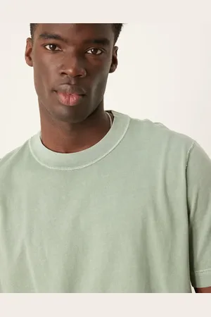 Abercrombie & Fitch – T-Shirt in verwaschenem Salbeigrün mit Vintage-Flair