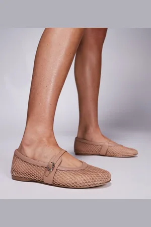 Steve Madden – Rejoice-M – Netz-Ballerinas in Beige