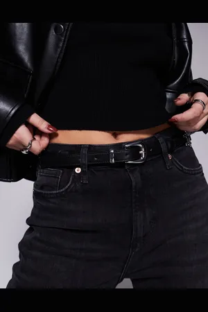 ASOS – Schmaler Jeans-Gürtel in mit Metall-Details in Western-Optik