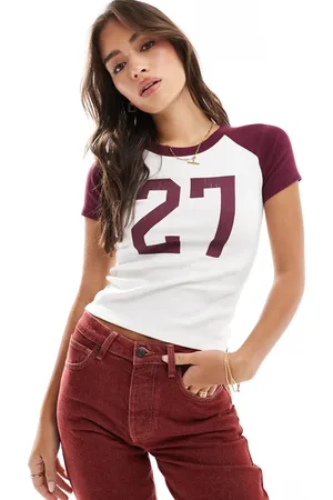 Cotton On Cotton On – Knapp geschnittenes, buntes T-Shirt mit „27“-Print