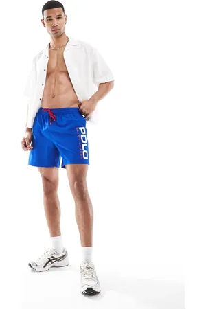 Ralph Lauren – Sport Capsule Traveler – Badeshorts in Königsblau mit Logo