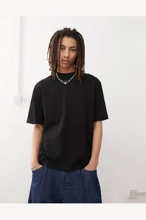 Weekday – Locker geschnittenes T-Shirt aus schwerem Jersey in