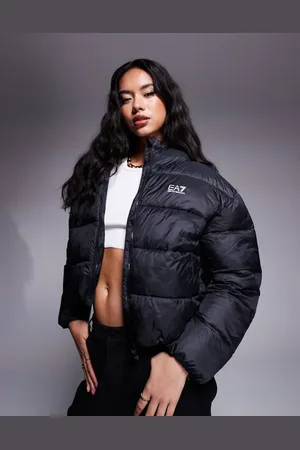 EA7 – Pufferjacke in Schwarz