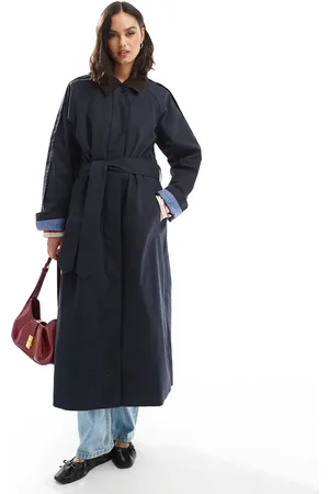 ASOS – Trenchcoat in mit Cordkragen