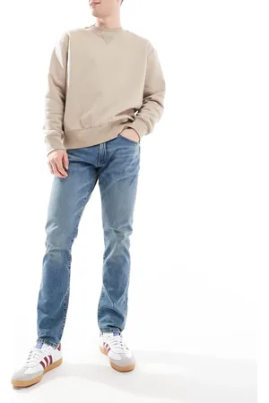 Ralph Lauren – Sullivan – Slim-Fit-Jeans in mittelblauer Waschung mit Logo auf der Gesäßtasche