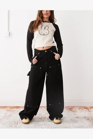 COLLUSION – X002 – Weite Carpenter-Jeans in Rinse-Waschung