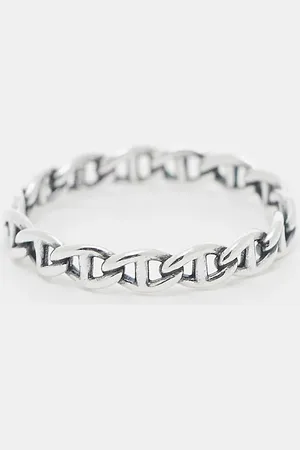 ASOS – Ring mit Kettenglied-Design aus Sterlingsilber in