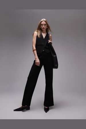 MANGO – Gerade geschnittene, elegante Hose in mit elastischem Bund, Kombiteil
