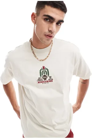 Cotton On Cotton On – Mindgarden – Lässiges T-Shirt in Knochenbeige