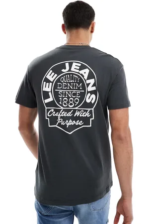 Lee – Locker geschnittenes T-Shirt in mit Logo-Rückenprint