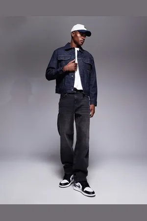 Armani Exchange – Jeansjacke in Dunkelblau