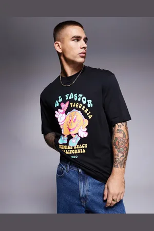 Hugo Blue – T-Shirt in mit Taco-Print