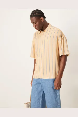 ASOS – Kastiges Oversize-Hemd in gestreift