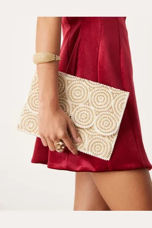 True Decadence – Clutch in mit Perlen- und Schmucksteinbesatz