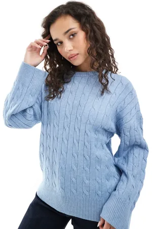 Cotton On Cotton On – Lux – Pullover in Kobaltblau mit Rundhalsausschnitt