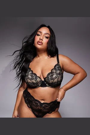 ASOS ASOS DESIGN Curve – Lola – Push-up-BH aus Spitze in