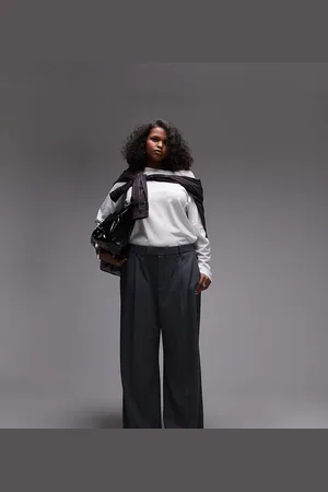 MANGO Curve – Weit geschnittene Hose in mit Bundfalten