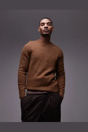 MANGO – Weicher Pullover aus Wollmix in Hellbraun