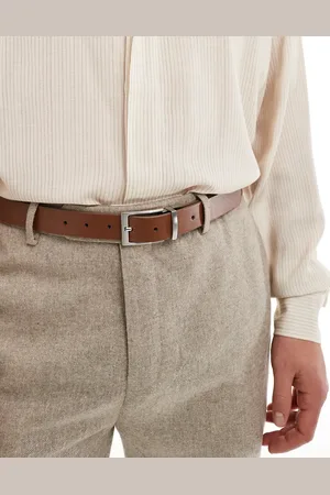 ASOS – Eleganter Wendegürtel in Hellbraun