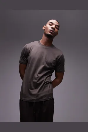 MANGO – Hochwertiges T-Shirt in Dunkelbraun