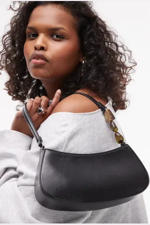 Topshop – Sadie – Schultertasche in mit perlenbesetztem Henkel