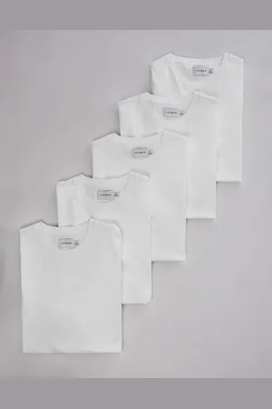 Topman – 5er-Pack T-Shirts in in regulärer Passform
