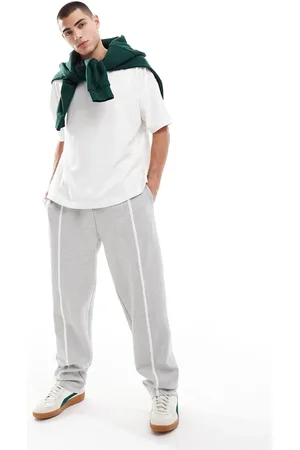 ASOS – Elegante Jogginghose in mit geradem Schnitt und Paspelierung