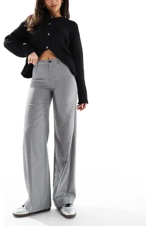 Bershka – Elegante Hose mit weitem Bein in