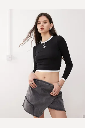 Miss Sixty – Langärmliges Ringer-T-Shirt in