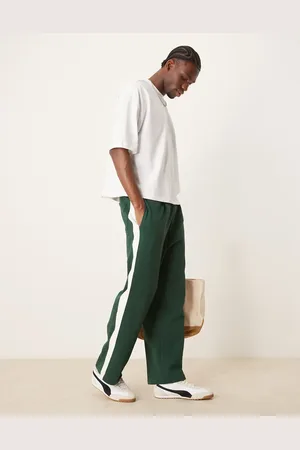ASOS – Gerade geschnittene Jogginghose in mit seitlichem Zierstreifen