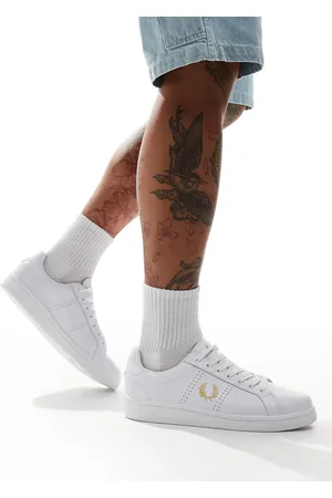 Fred Perry – B721 – Weiße Leder-Sneaker