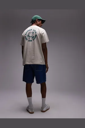Rhythm – T-Shirt in Cremeweiß mit „Shine“-Print