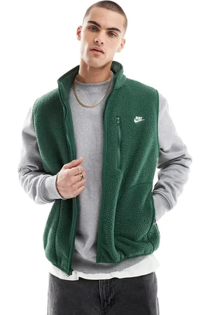 Nike Club – Fleece-Weste in Dunkelgrün