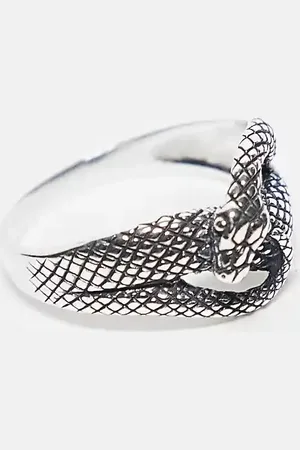 ASOS – Ring aus Sterlingsilber mit gewickeltem Schlangendesign
