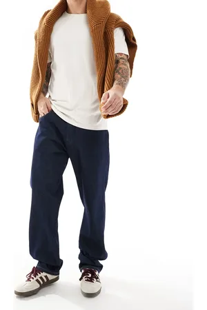 Wrangler – Frontier – Locker geschnittene Jeans in dunkler Waschung