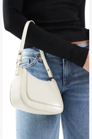 Pull&Bear – Schultertasche in Ecru