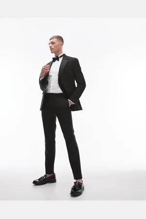 Topman – Schmal geschnittene Smoking-Anzughose in