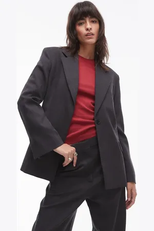 ARKET – Taillierter Wollmix-Blazer in meliertem , Kombiteil