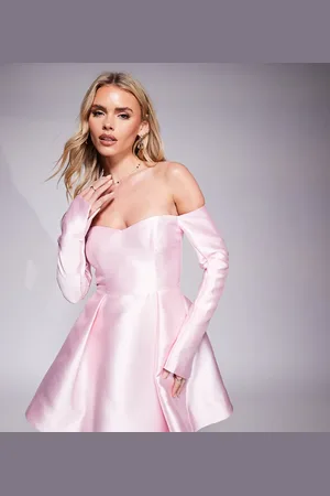 Forever New – Strukturiertes Minikleid in Zartrosa