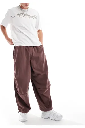 ASOS – Weite Oversize-Fallschirmhose in verwaschenem