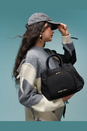 Bimba y Lola – Handtasche in aus Nylon mit Tragegriff und abnehmbarem Kettenriemen
