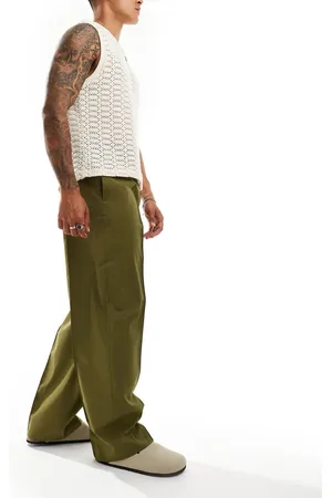 ASOS – Elegante Schlupfhose in mit weitem Bein