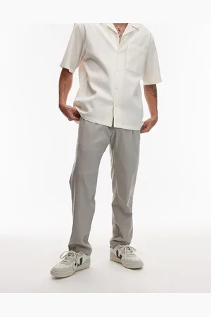 MANGO – Elegante Hose in Hellgrün mit elastischem Bund
