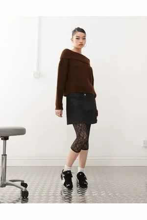 ASOS – Capri-Leggings aus Spitze in