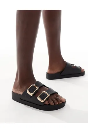 London Rebel – Andi – Sandalen in mit Schnalle