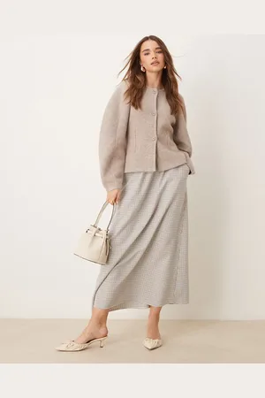 Miss Selfridge – Midirock mit Karomuster